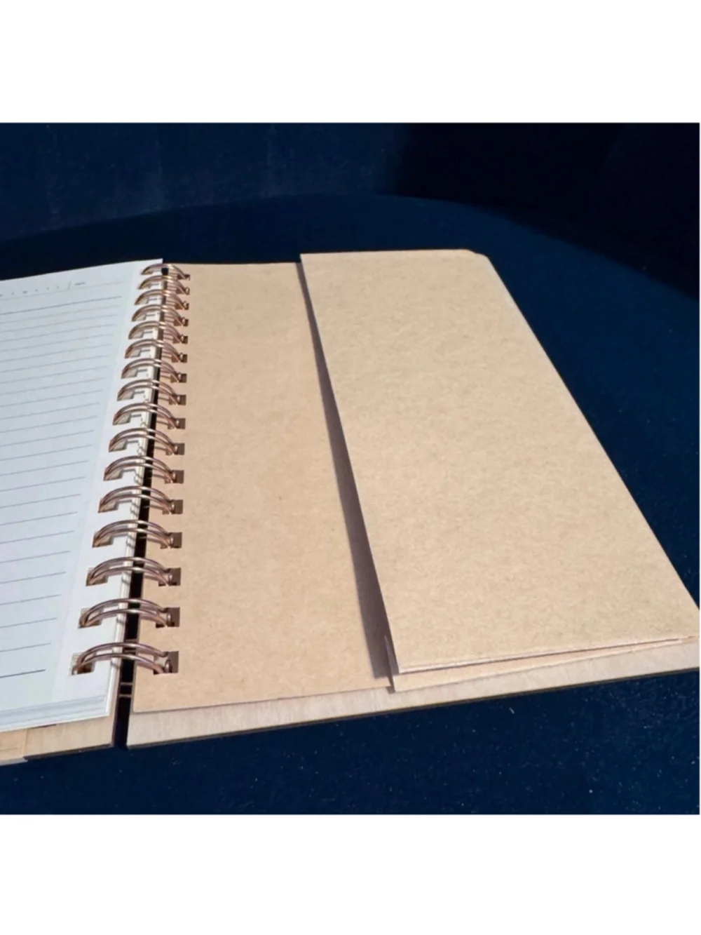 Danik Beige Black Wooden Notebook One Size